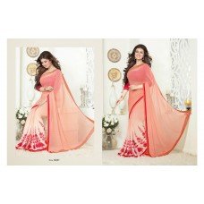 Stunning Peach Ayesha Takia Georgette Designer Saree 16267